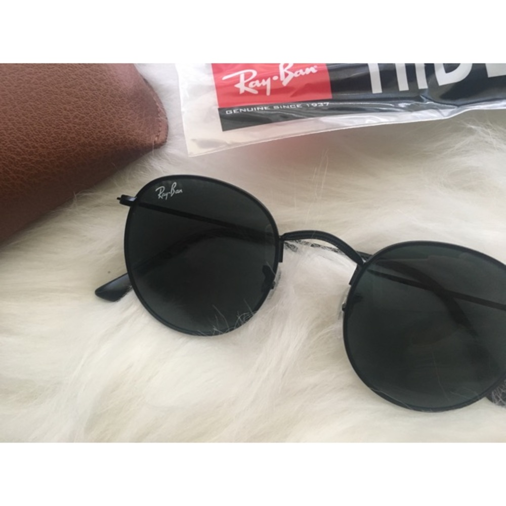 Round Ray Ban Matte Black 50mm